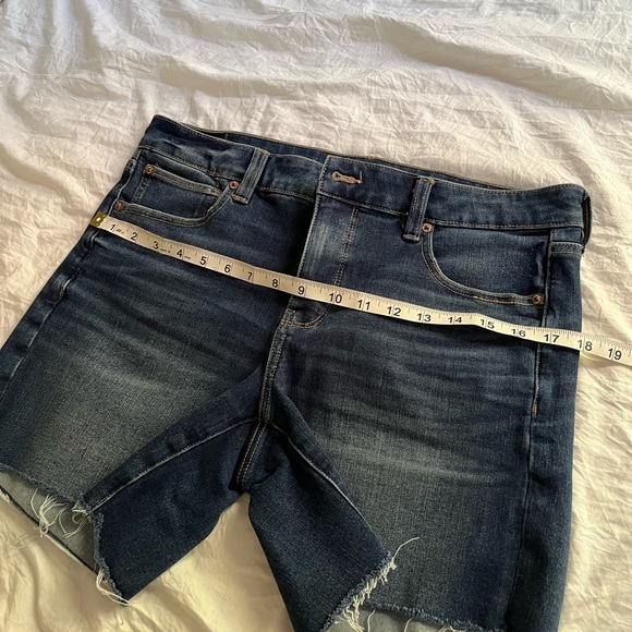American Eagle Dark Blue Denim Shorts - Picture 5 of 8